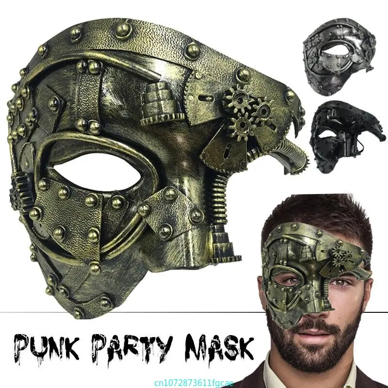 Steampunk Phantom Masks Cosplay Medieval Retro Mask Half Face Punk Props Halloween Masquerade Party Dress Up Birthday Gifts
Steampunk Phantom Masks Cosplay Medieval Retro Mask Half Face Punk Props Halloween Masquerade Party Dress Up Birthday Gifts