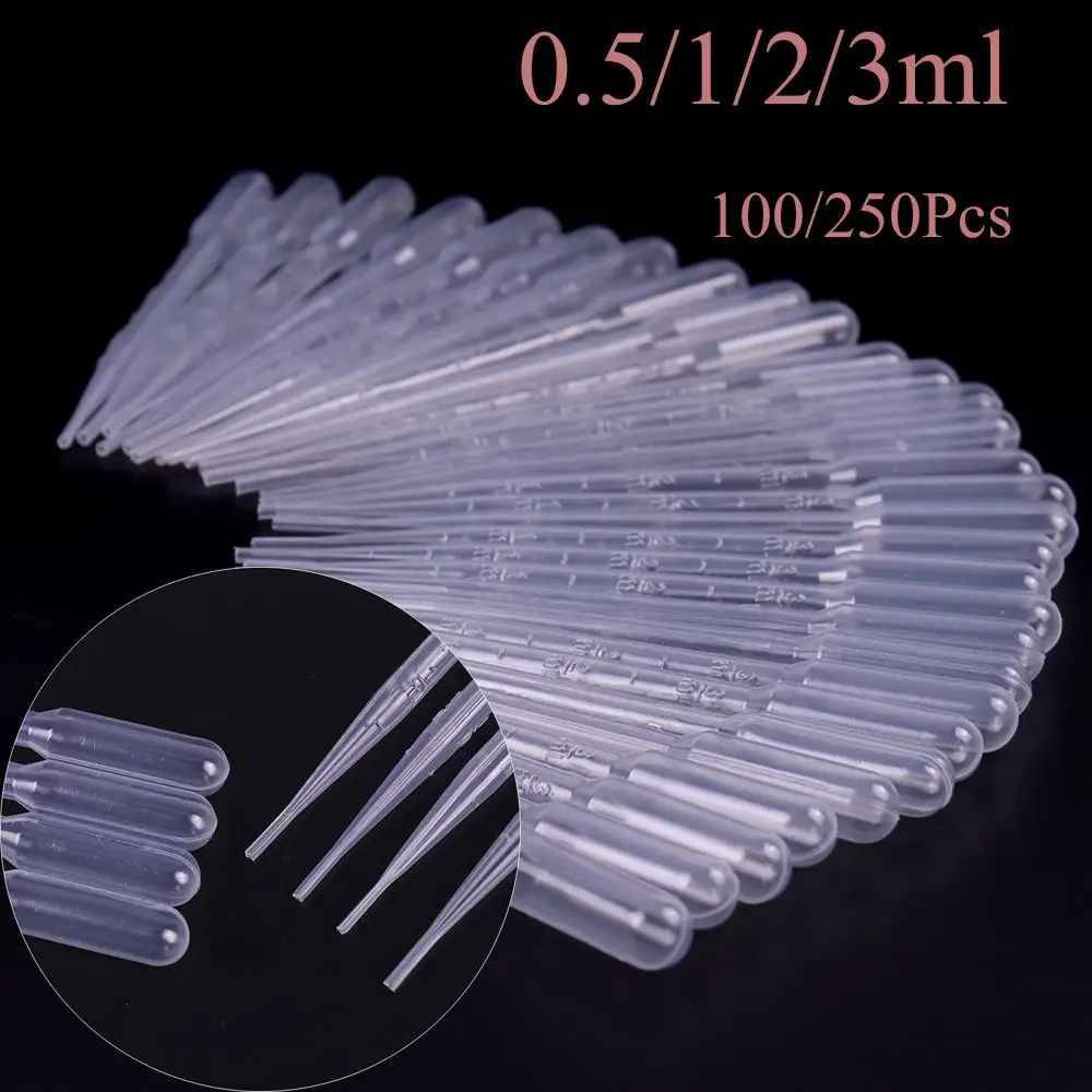 

Medical Disposable Dropper Multi-function Graduated Pipettes Useful Pasteur Liquid Transfer Transparent Plastic Test Tubes