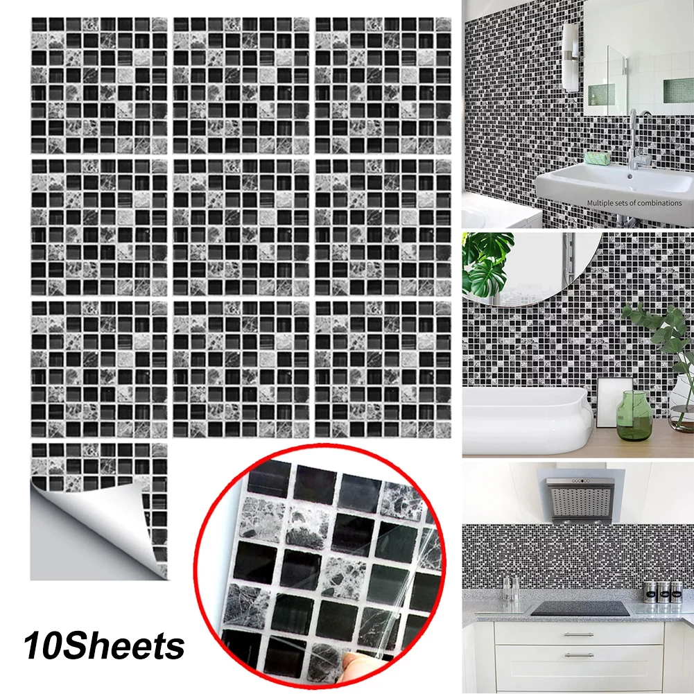 Mosaic Tile Sticker For Kitchen Bathroom Wallpaper Peel And Stick 3D Self Adhesive Wall Tile Waterproof Backsplash Tile Decor
Mosaic Tile Sticker For Kitchen Bathroom Wallpaper Peel And Stick 3D Self Adhesive Wall Tile Waterproof Backsplash Tile Decor
