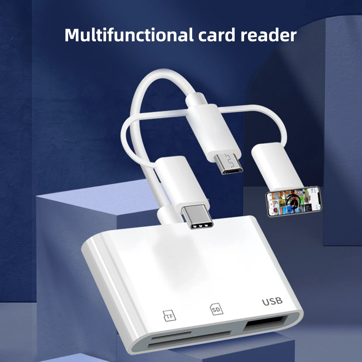 3 in 1 Micro USB Type C Adapter USB TF SD Card Reader USB3.0 Memory Card Adapter For Macbook Samsung Huawei Xiaomi Laptop Phone
3 in 1 Micro USB Type C Adapter USB TF SD Card Reader USB3.0 Memory Card Adapter For Macbook Samsung Huawei Xiaomi Laptop Phone