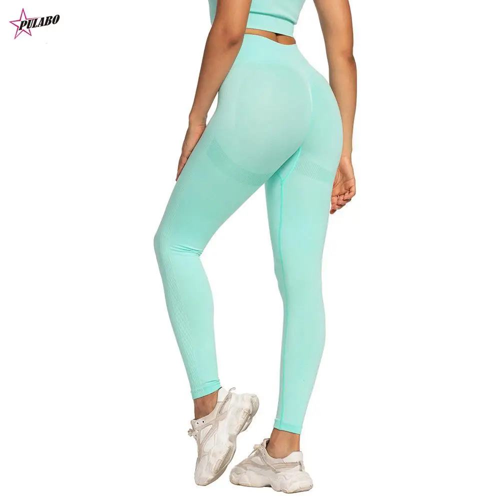 

PULABO PERITANG Women High Waist Leggings For Fitness Lady Sexy Bubble Butt Gym Sports Workout Leggings Push Up Fitness Female