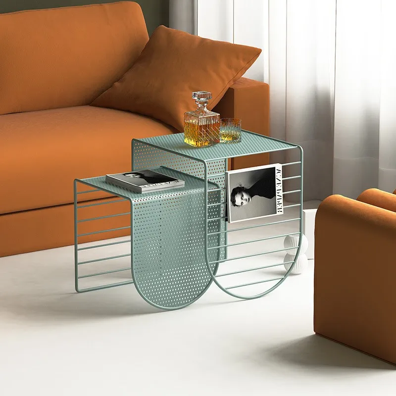 

Многофункциональный скандинавский кованый железный диван, журнальный столик, домашняя мебель для гостиной, ТВ-тумба, комбинированный кофейный столик, украшение