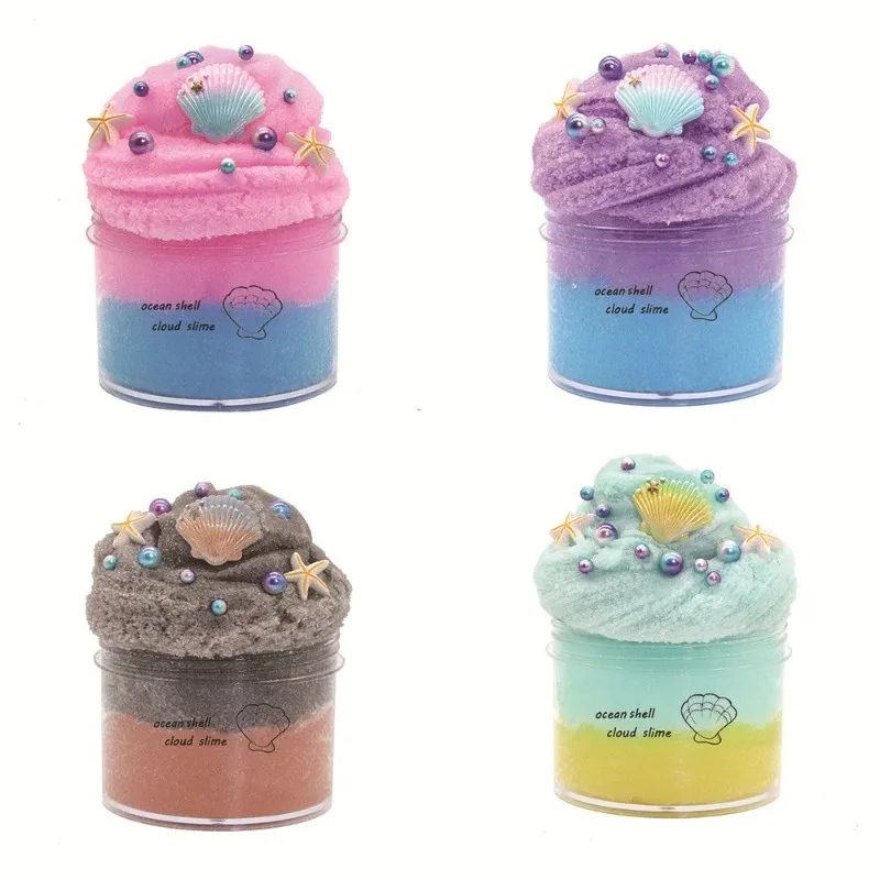 60/200ml Soft Fluffy Ocean Shell Slime Slime Brushed Mud Crystal Mud Clay Plasticine Mud Stress Relief Kids Toy
60/200ml Soft Fluffy Ocean Shell Slime Slime Brushed Mud Crystal Mud Clay Plasticine Mud Stress Relief Kids Toy