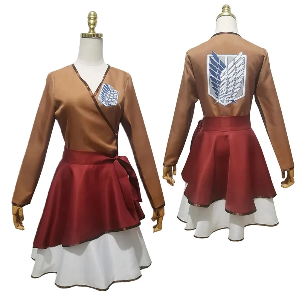 Anime Attack on Titan Eren Jaeger Cosplay Survey Corps Costume Women Lolita kimono Dress Halloween Carnival Party Outfits
Anime Attack on Titan Eren Jaeger Cosplay Survey Corps Costume Women Lolita kimono Dress Halloween Carnival Party Outfits