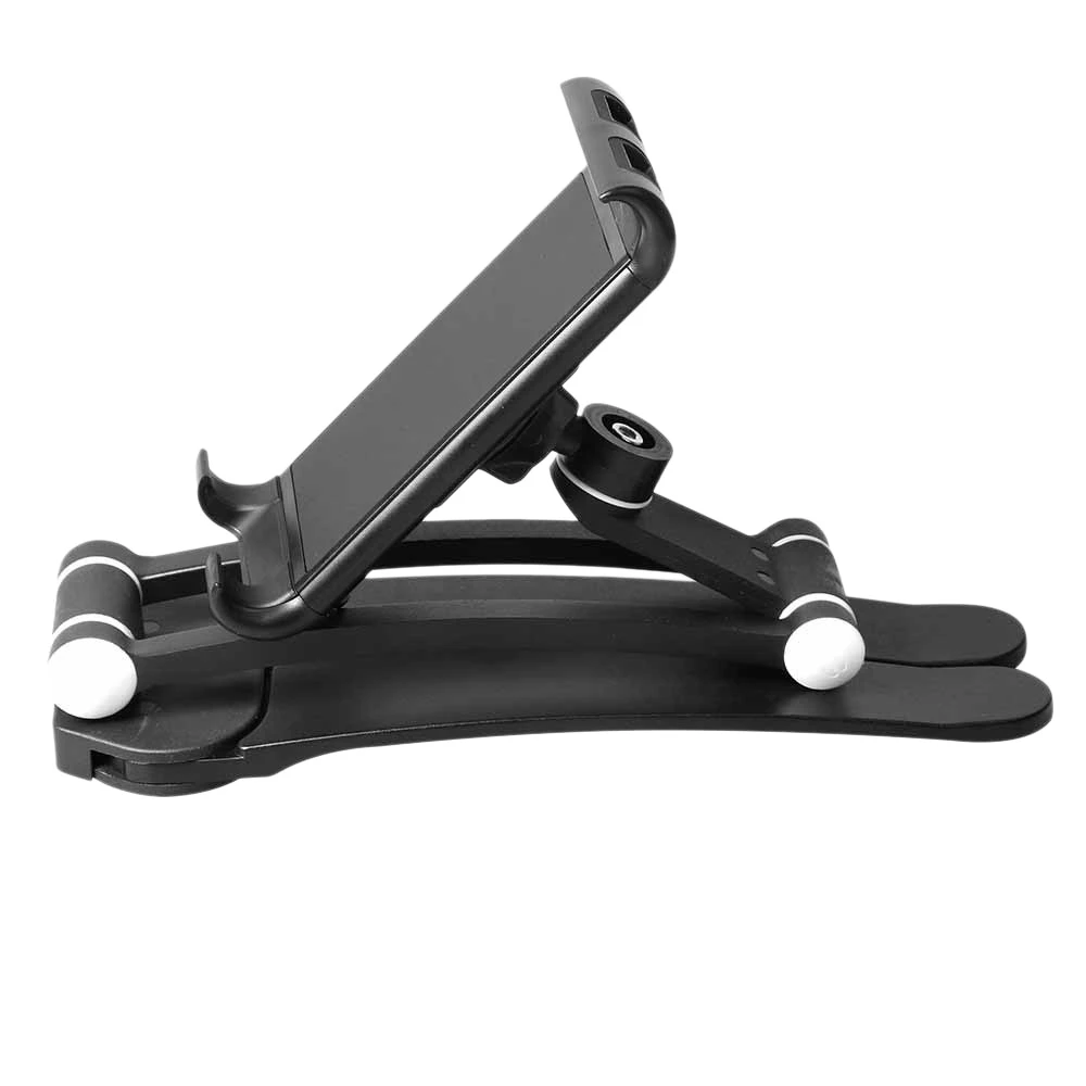 

Cell Phone Stand 360 degree Rotating Desktop Aluminum Alloy Holder for iPhone iPad Tablet 4-10.5 Inches,Black
