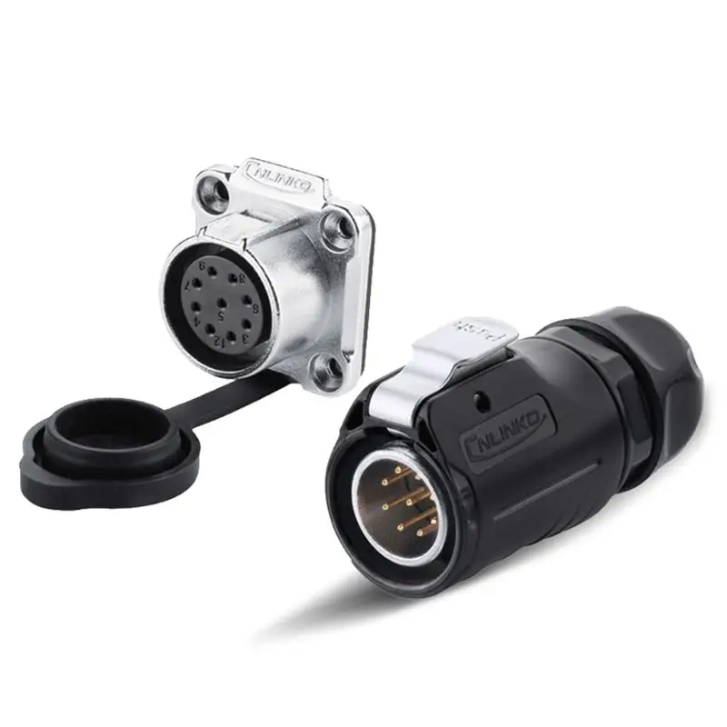 Waterproof LP20 for DC 2 5 7 9 Pin Connector Male Plug and Female Socket 2/5/7/9-pin Panel Mounting Wire Connector LX9A
Waterproof LP20 for DC 2 5 7 9 Pin Connector Male Plug and Female Socket 2/5/7/9-pin Panel Mounting Wire Connector LX9A
