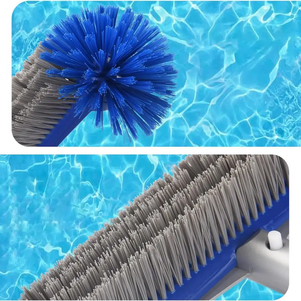 Aluminum Backed Pool Brush 18-inch Swimming Pool Brush Head with Corner Brush for Easy Installation Tile Scrubbing for Effective 
Aluminum Backed Pool Brush 18-inch Swimming Pool Brush Head with Corner Brush for Easy Installation Tile Scrubbing for Effective