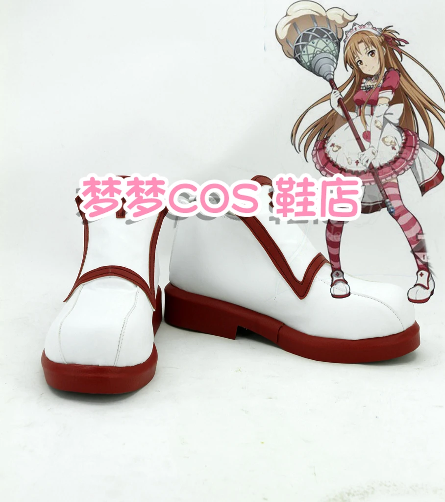 Japanese Anime SAO Sword Art Online Season One Yuuki Asuna Cosplay Shoes Boots Halloween Party Custom Made
Japanese Anime SAO Sword Art Online Season One Yuuki Asuna Cosplay Shoes Boots Halloween Party Custom Made