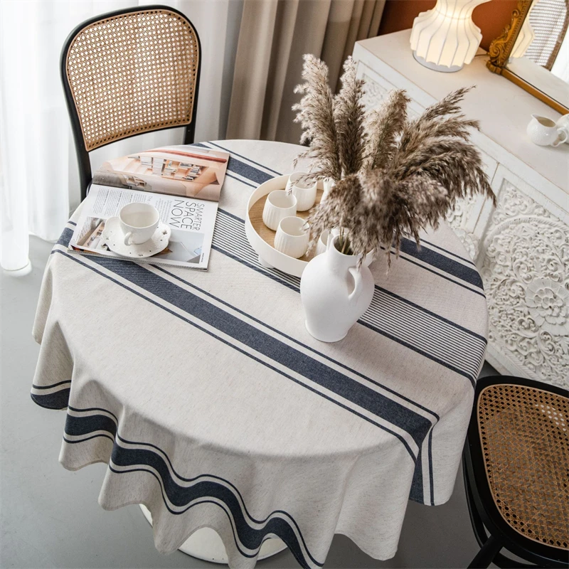 Round Tablecloths Navy Cotton And Linen Striped Tablecloths American Table Cloths Coffee Table Cloths Easter Ramadan Decoration
Round Tablecloths Navy Cotton And Linen Striped Tablecloths American Table Cloths Coffee Table Cloths Easter Ramadan Decoration