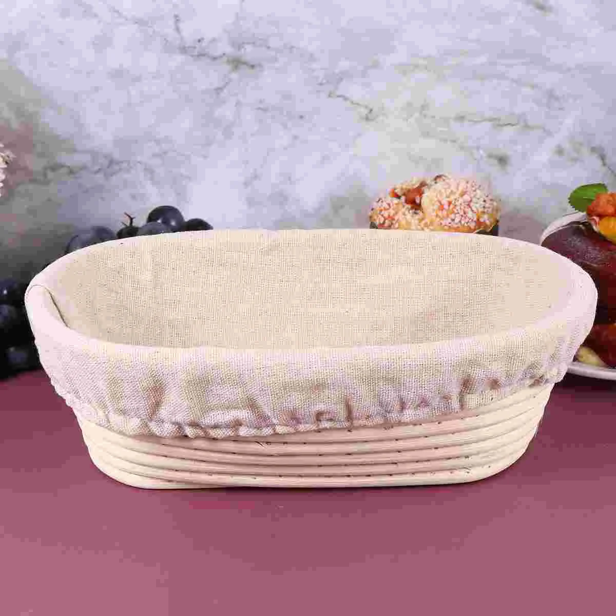 1 SetsBread Proofing Basket Natural Rattan Basket Bread Roll Baskets Serving Baskets with Cloth Liner for Kitchen Home Indoor
1 SetsBread Proofing Basket Natural Rattan Basket Bread Roll Baskets Serving Baskets with Cloth Liner for Kitchen Home Indoor