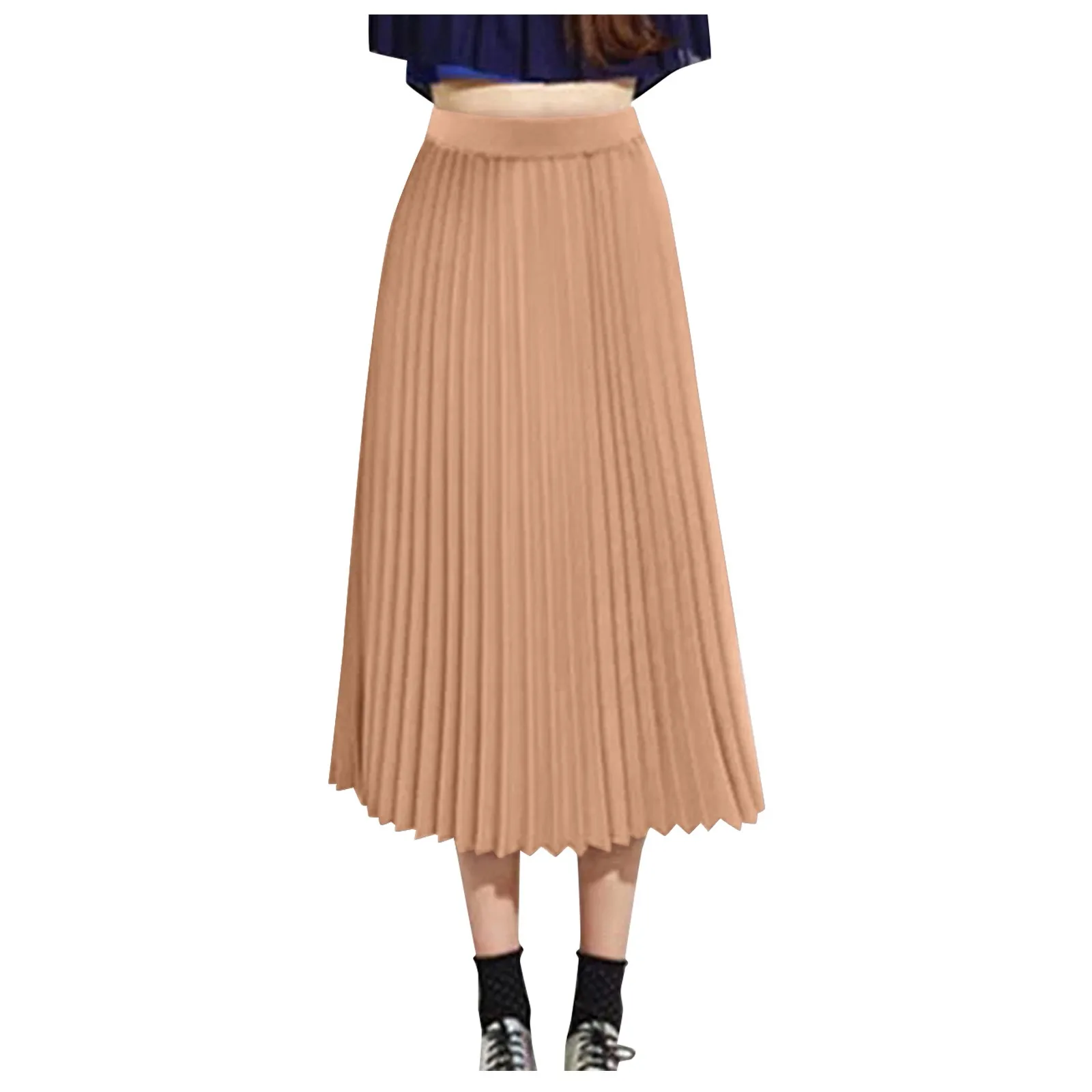 Women's Fashion Loose Casual Elastic High-waisted Beach Skirt Streetwear Women's skirts Elastic Pleated Sun Skirts 롱스커트
Women's Fashion Loose Casual Elastic High-waisted Beach Skirt Streetwear Women's skirts Elastic Pleated Sun Skirts 롱스커트