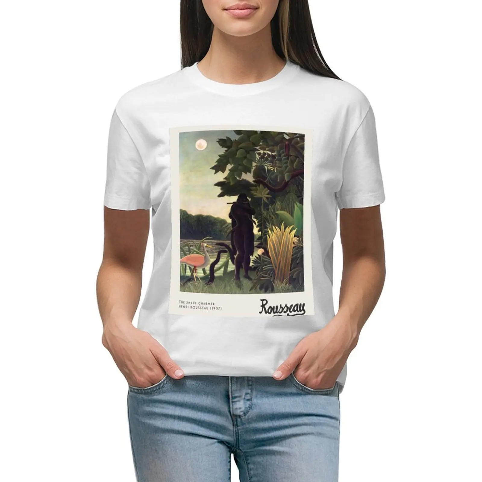 The Snake Charmer T-shirt tees plus size tops shirts graphic tees cotton t shirts Women
The Snake Charmer T-shirt tees plus size tops shirts graphic tees cotton t shirts Women