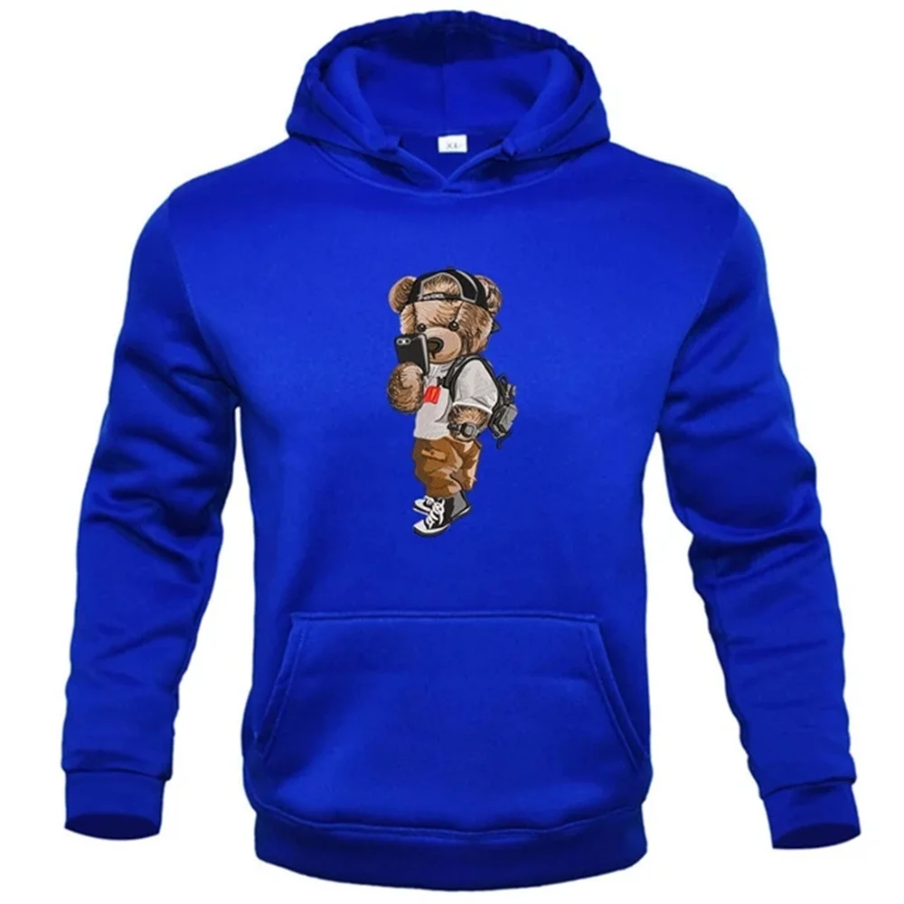 Selfie Funny Bear Print Men Women Spring Autumn Fashion Hoodie Sports Casual Loose Oversized Fleece Hoodie Men's Trend
Selfie Funny Bear Print Men Women Spring Autumn Fashion Hoodie Sports Casual Loose Oversized Fleece Hoodie Men's Trend