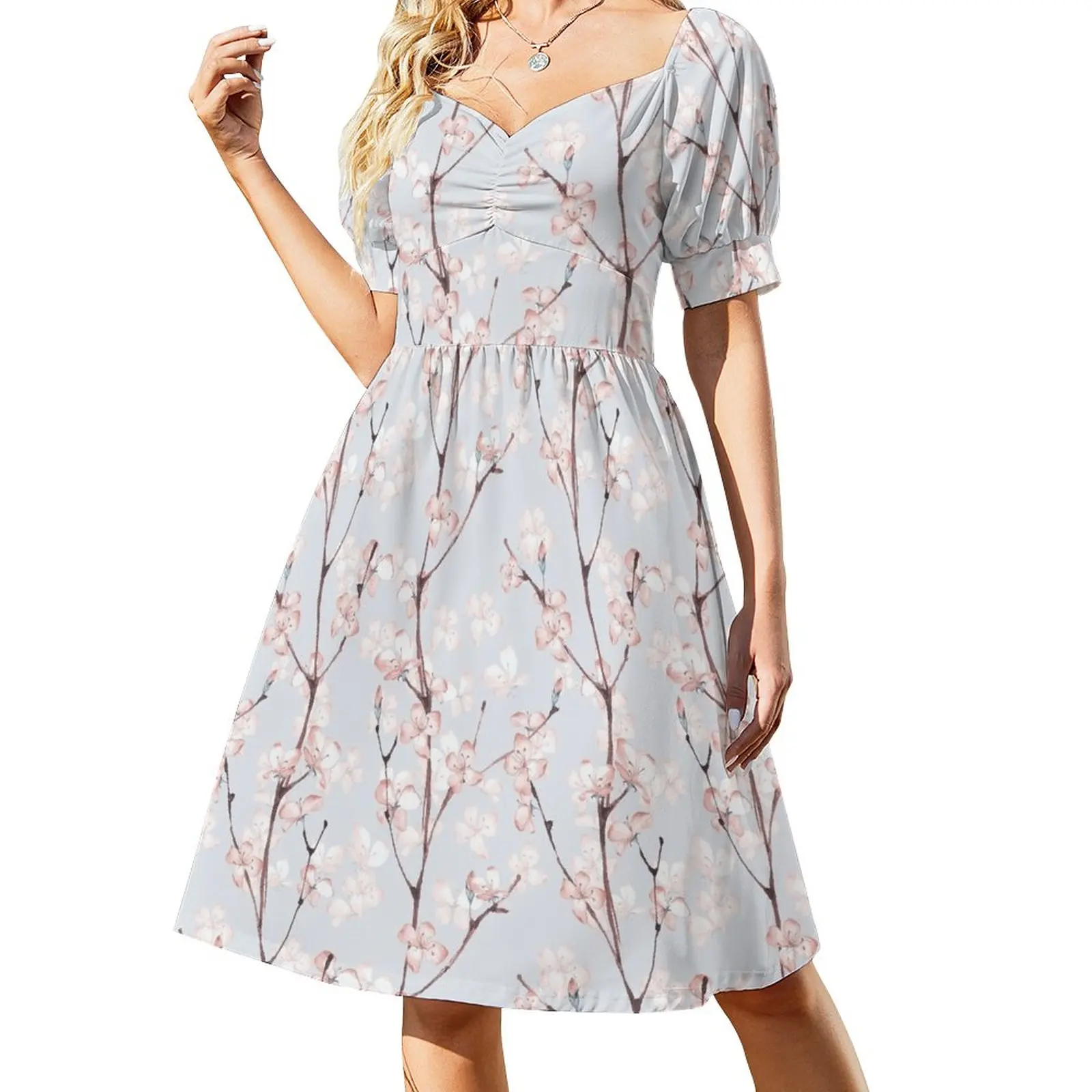 Blossom. Watercolor seamless floral pattern Sleeveless Dress birthday dress for women Women's clothing
Blossom. Watercolor seamless floral pattern Sleeveless Dress birthday dress for women Women's clothing
