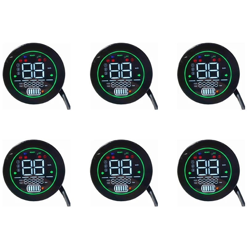 6X Electric Bike Speedometer Scooter Dashboard Indicator 48V 60V 72V Lead-Acid Battery LED Instrument Display
6X Electric Bike Speedometer Scooter Dashboard Indicator 48V 60V 72V Lead-Acid Battery LED Instrument Display