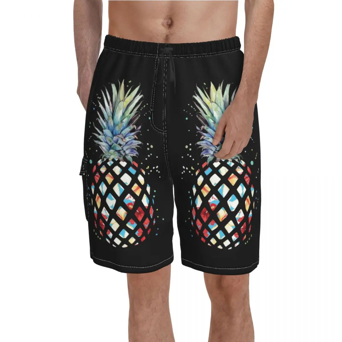 Hawaiian Pineapple Flowers Board Shorts Fruit Swimming Trunks Polyester Men Bathing Funny Swim Trunks
Hawaiian Pineapple Flowers Board Shorts Fruit Swimming Trunks Polyester Men Bathing Funny Swim Trunks