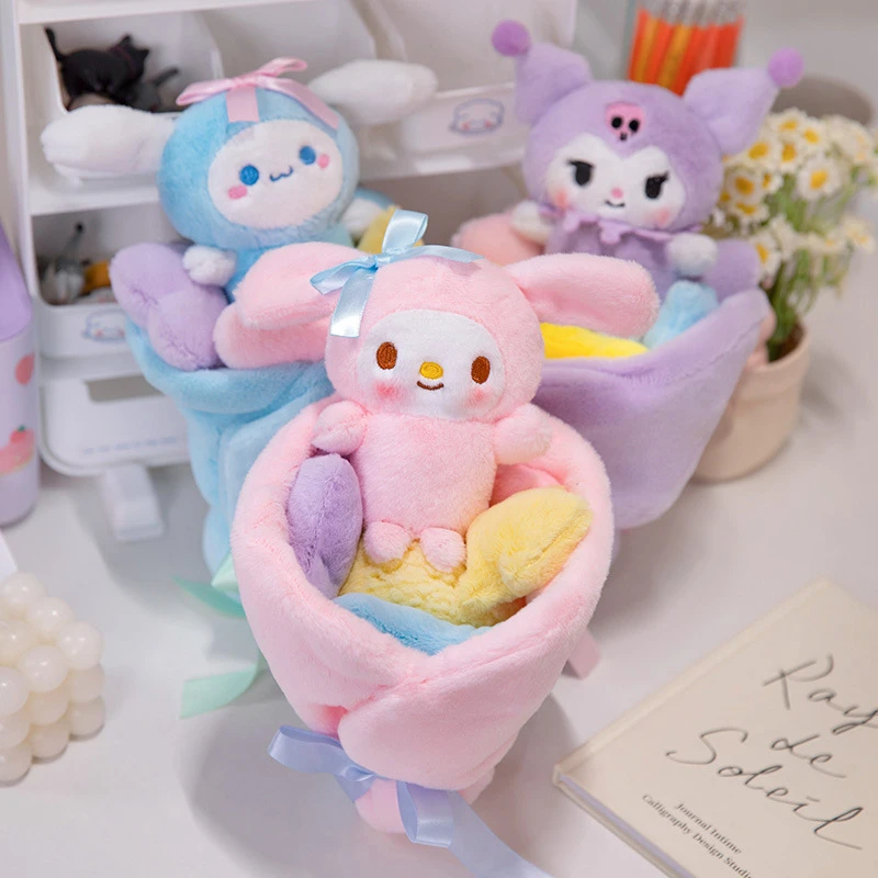 Cartoon Sanrio Cinnamoroll Plush Doll Bouquet Highly Attractive Charm Room Decoration Plushie Toys Gifts for Friends or Couples
Cartoon Sanrio Cinnamoroll Plush Doll Bouquet Highly Attractive Charm Room Decoration Plushie Toys Gifts for Friends or Couples