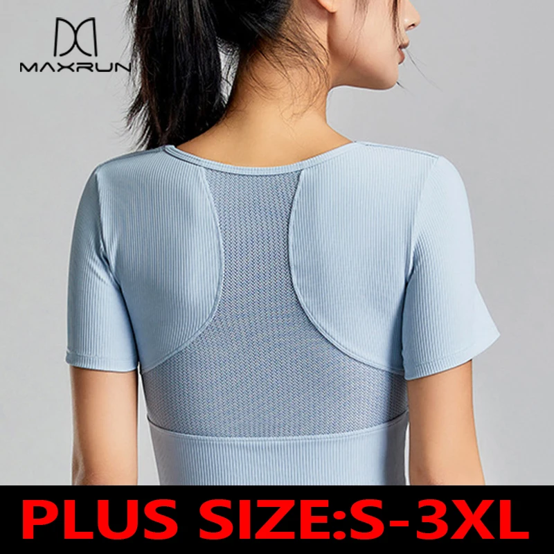 MaxRunPro Women's Crop Top Short Sleeved Build-in Cup Plus Size Slim Mesh Lycra Elastic Breathable Fitness Pilates Yoga T-Shirts
MaxRunPro Women's Crop Top Short Sleeved Build-in Cup Plus Size Slim Mesh Lycra Elastic Breathable Fitness Pilates Yoga T-Shirts