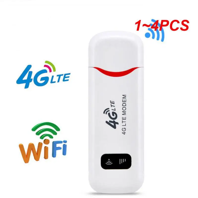 

1~4PCS Wireless LTE WiFi Router 4G SIM Card Portable 150Mbps USB Modem Pocket Hotspot Dongle Mobile Broadband for Home WiFi