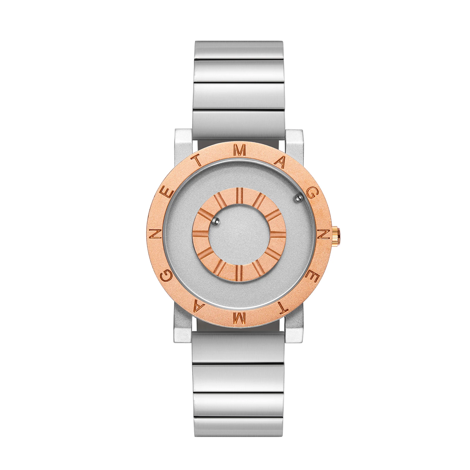 smvp Watch for Men Stainless Steel Mens Quartz Wristwatch Letter Engraved Magnetic Metal Bead Pointer Conceptual Dial Male Clock
smvp Watch for Men Stainless Steel Mens Quartz Wristwatch Letter Engraved Magnetic Metal Bead Pointer Conceptual Dial Male Clock