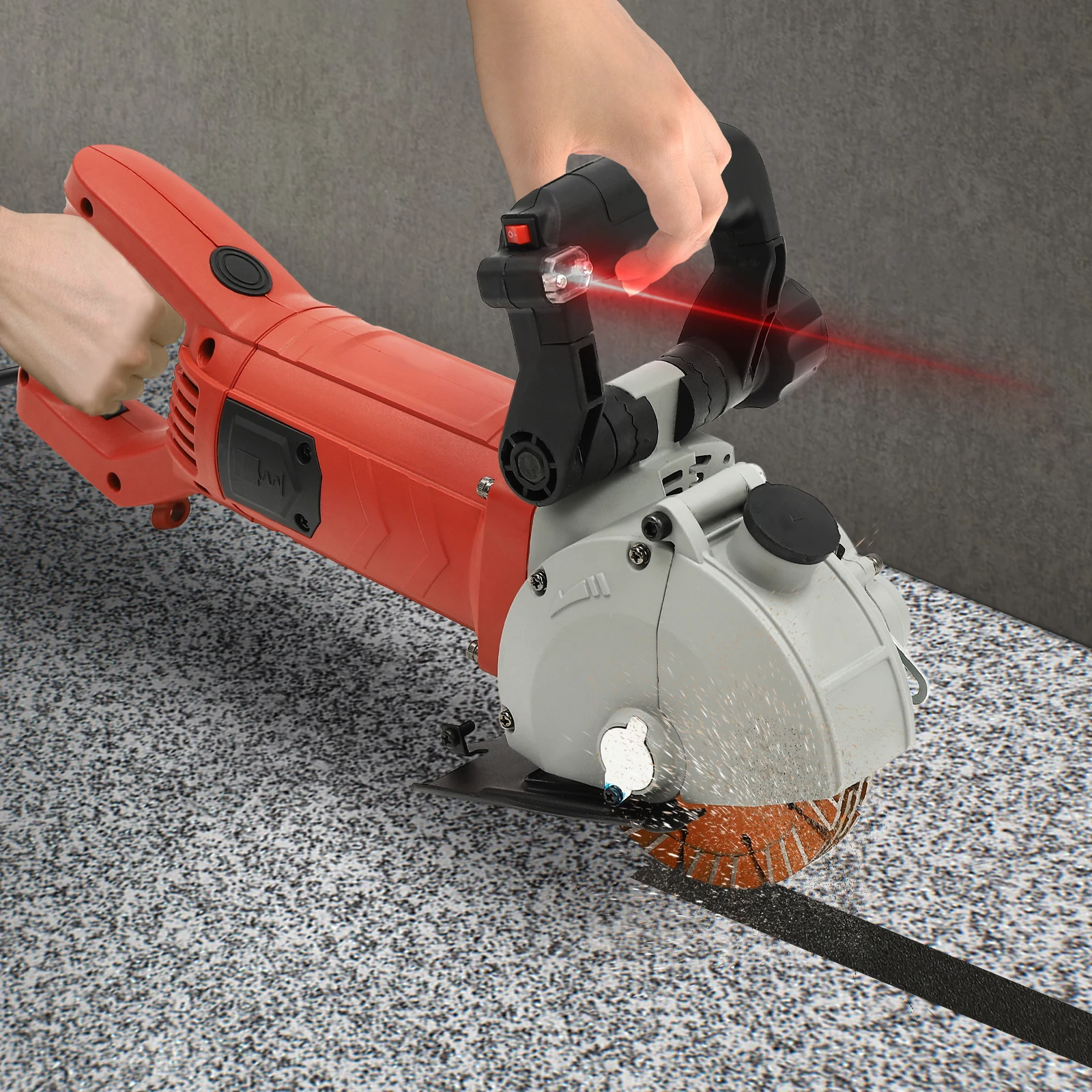 5500W Electric Wall Chaser Groove Cutting Machine Steel Concrete Cutting Slotting Machine 110V Red US Standard 5000r/min
5500W Electric Wall Chaser Groove Cutting Machine Steel Concrete Cutting Slotting Machine 110V Red US Standard 5000r/min