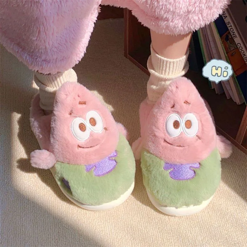 Fun Cartoon Anime Patrick Star Plush Slippers Cute Couple Style Student Children's Warm and Non Slip Home Cotton Slippers
Fun Cartoon Anime Patrick Star Plush Slippers Cute Couple Style Student Children's Warm and Non Slip Home Cotton Slippers