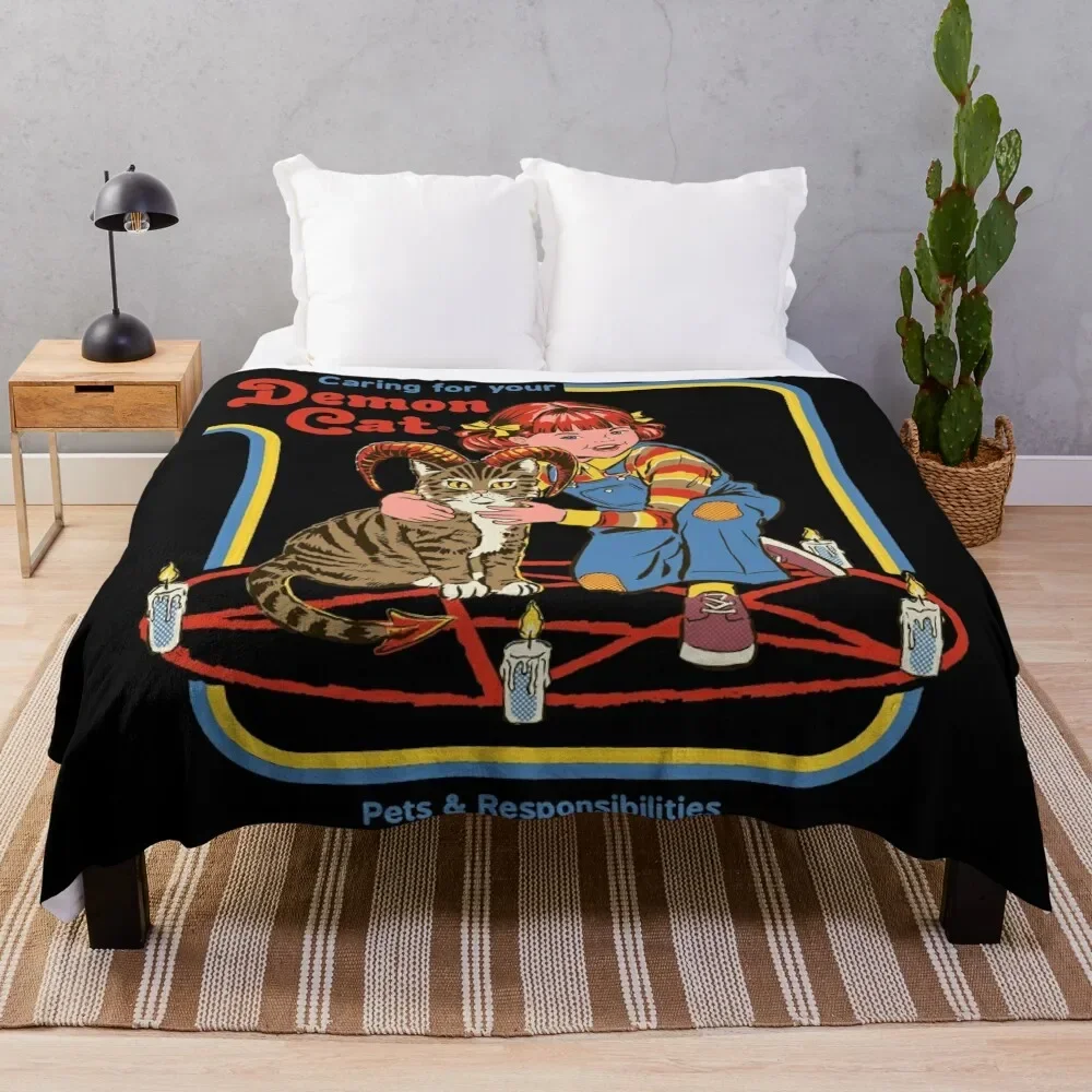 Caring For Your Demon Cat Throw Blanket Blankets For Baby Flannel Fabric Decorative Beds Blankets
Caring For Your Demon Cat Throw Blanket Blankets For Baby Flannel Fabric Decorative Beds Blankets