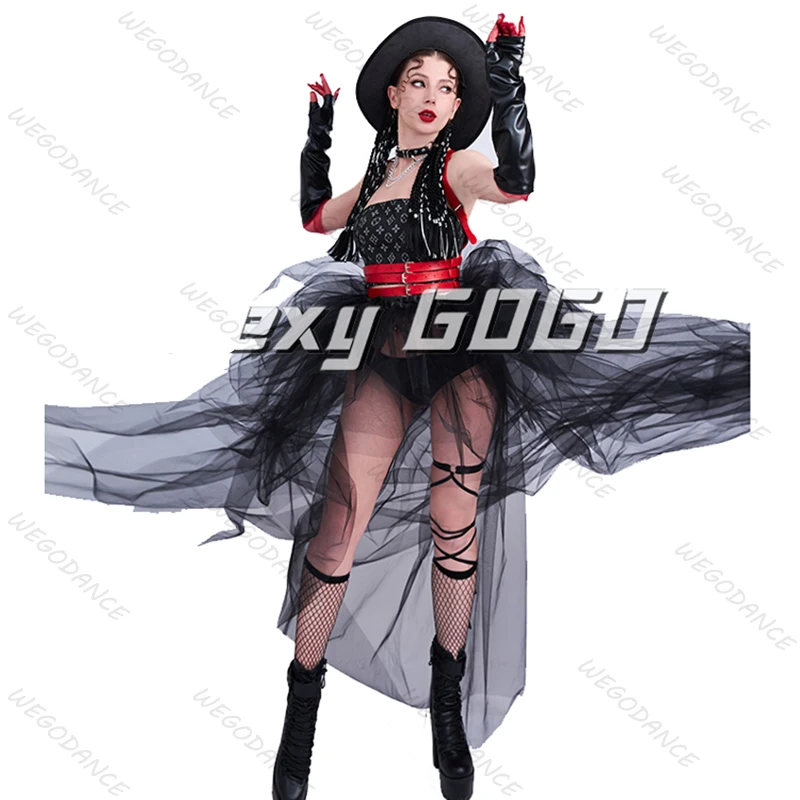 

Original Sexy Denim Spicy Girl Skirt Bar Gogo Troupe Set Performance DS Jazz Costume