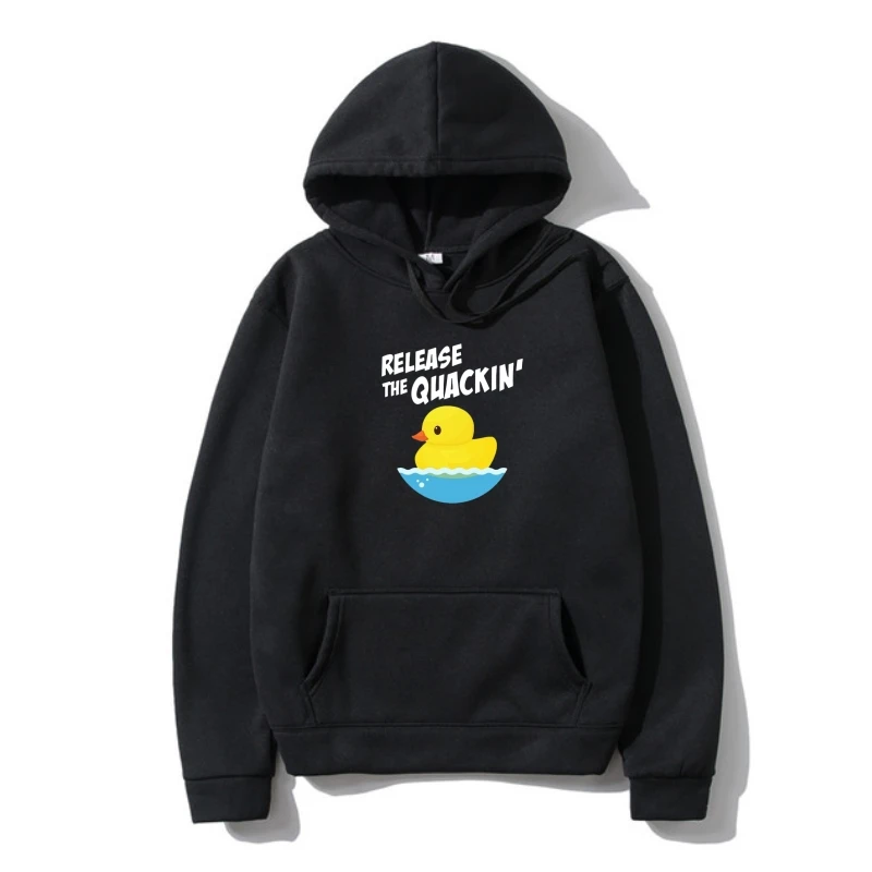 RELEASE THE QUACKIN Hoodie Funny Yellow Rubber Duck Personalized Comfortable Hoodie Ho Sale Cotton Men's Outerwear
RELEASE THE QUACKIN Hoodie Funny Yellow Rubber Duck Personalized Comfortable Hoodie Ho Sale Cotton Men's Outerwear