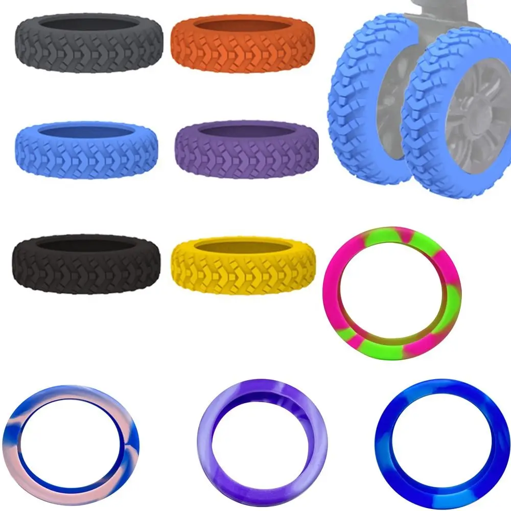 

8Pcs Waterproof Silicone Wheel Protection Cover Shock Absorbing Reduce Noise Wheels Guard Cover Thicken Tread Wearproof