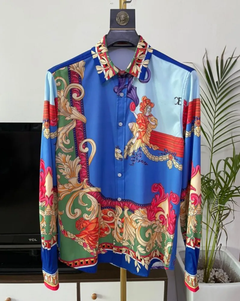 2023 Spring Summer Hot Chic Men's High Quality Retro Print Long Sleeves Casual Shirt B795
2023 Spring Summer Hot Chic Men's High Quality Retro Print Long Sleeves Casual Shirt B795