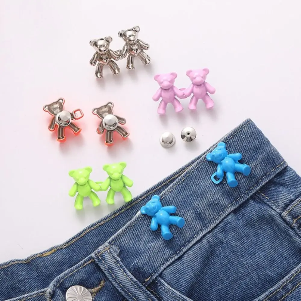 2Pcs Detachable Metal Bear Tighten Waist Button for Women Skirt Pant Jeans Adjustable Waist Clip Metal Pins Clothing Accessories
2Pcs Detachable Metal Bear Tighten Waist Button for Women Skirt Pant Jeans Adjustable Waist Clip Metal Pins Clothing Accessories