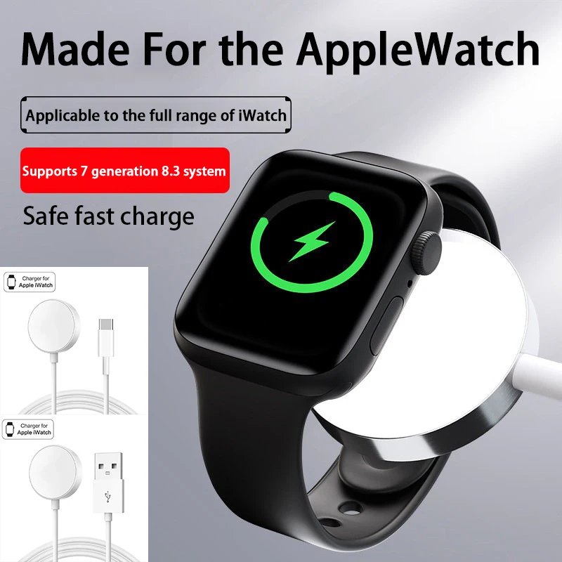 Быстрое зарядное устройство для Apple Watch, беспроводное зарядное устройство USB C для IWatch серии 9, 8, 7, SE, 6, 5, 4, 3, 2, 1, магнитные аксессуары для быстрой зарядки
Быстрое зарядное устройство для Apple Watch, беспроводное зарядное устройство USB C для IWatch серии 9, 8, 7, SE, 6, 5, 4, 3, 2, 1, магнитные аксессуары для быстрой зарядки