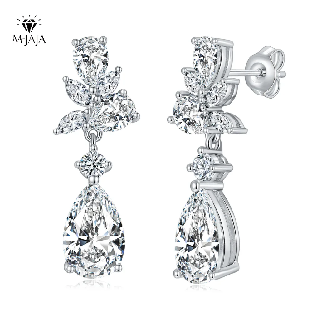 All Moissanite Diamond Dangle Earring Real 925 Sterling Silver Wedding Drop Earrings for Women Promise Engagement Fine Jewelry
All Moissanite Diamond Dangle Earring Real 925 Sterling Silver Wedding Drop Earrings for Women Promise Engagement Fine Jewelry