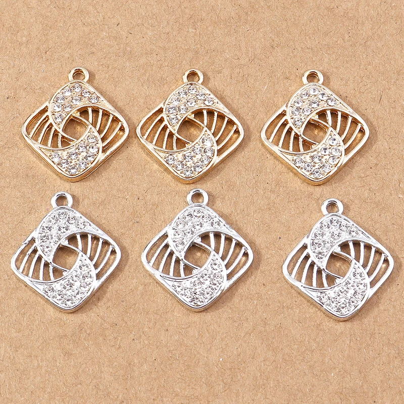 10pcs 20x23mm Delicate Crystal Square Charms Pendants for Making DIY Drop Earrings Necklaces Handmade Bracelets Jewelry Findings
10pcs 20x23mm Delicate Crystal Square Charms Pendants for Making DIY Drop Earrings Necklaces Handmade Bracelets Jewelry Findings