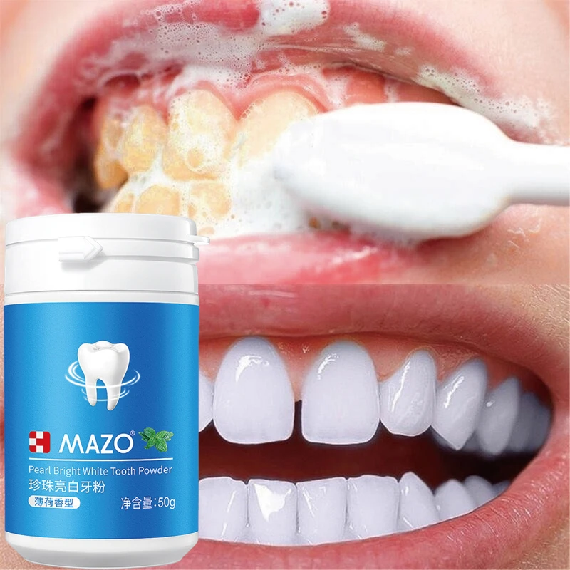 Pearl Teeth Whitening Powder Tooth Brightening Products Remove Plaque Stains Oral Hygiene Essence Teeth Cleaning Toothpaste 50g
Pearl Teeth Whitening Powder Tooth Brightening Products Remove Plaque Stains Oral Hygiene Essence Teeth Cleaning Toothpaste 50g