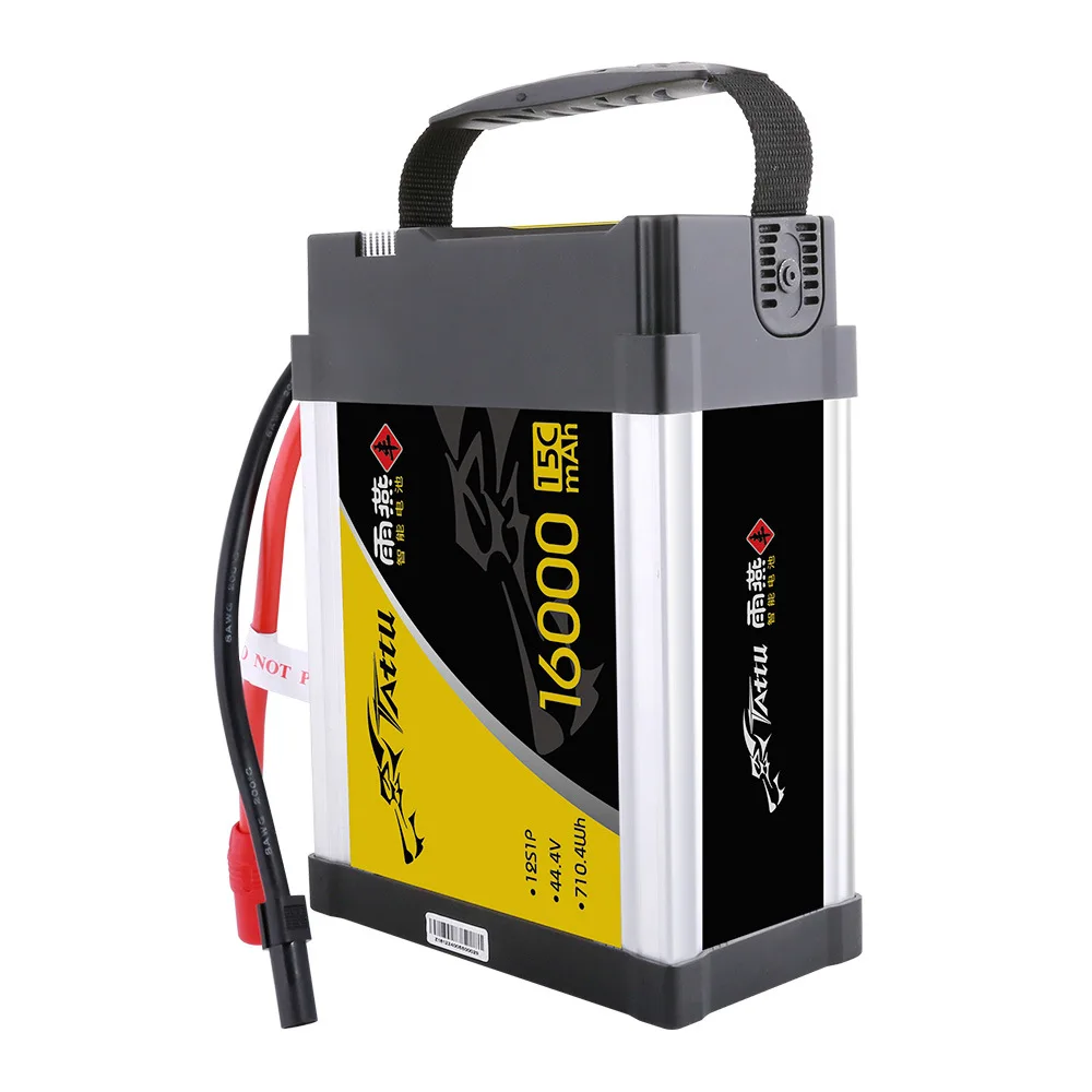 For TATTU 2.0 16000mah 15C 44.4V 12S1P AS150U-F Agriculture UAV Smart Battery Series UAV Drone
For TATTU 2.0 16000mah 15C 44.4V 12S1P AS150U-F Agriculture UAV Smart Battery Series UAV Drone