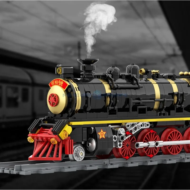1021PCS Leader Number Simulation Train Building Blocks Model MOC Steam Locomotives Track Tramway Education Bricks Toys Boys Gift 1021PCS Leader Number Simulation Train Building Blocks Model MOC Steam Locomotives Track Tramway Education Bricks Toys Boys Gift