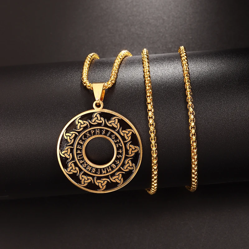 Classic Men's Nordic Viking Amulet Stainless Steel Pendant/Celtic Knot Triangle Pendant Necklace Men Women Jewelry
Classic Men's Nordic Viking Amulet Stainless Steel Pendant/Celtic Knot Triangle Pendant Necklace Men Women Jewelry