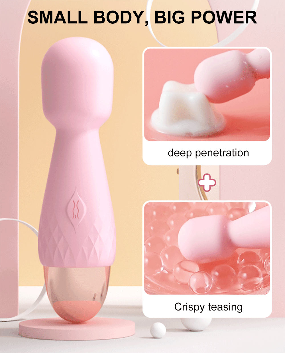 Magic Wand AV Vibrator for Women Wireless Rechargeable Clitoris Stimulator Mini Massager Sex Toys Female for Adult Goods Massage Magic Wand AV Vibrator for Women Wireless Rechargeable Clitoris Stimulator Mini Massager Sex Toys Female for Adult Goods Massage