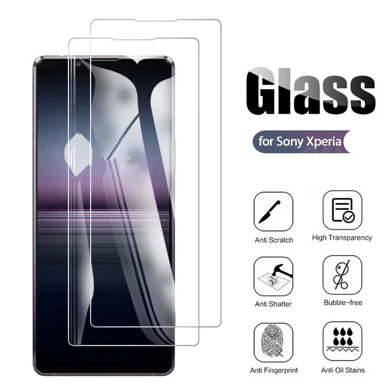 

High Definition Tempered Glass For Sony Xperia 10 III 1ii 5 II Phone Screen Protector For Sony Xperia 10 IV 1 IV L3 XZ4 XA3 XZ2