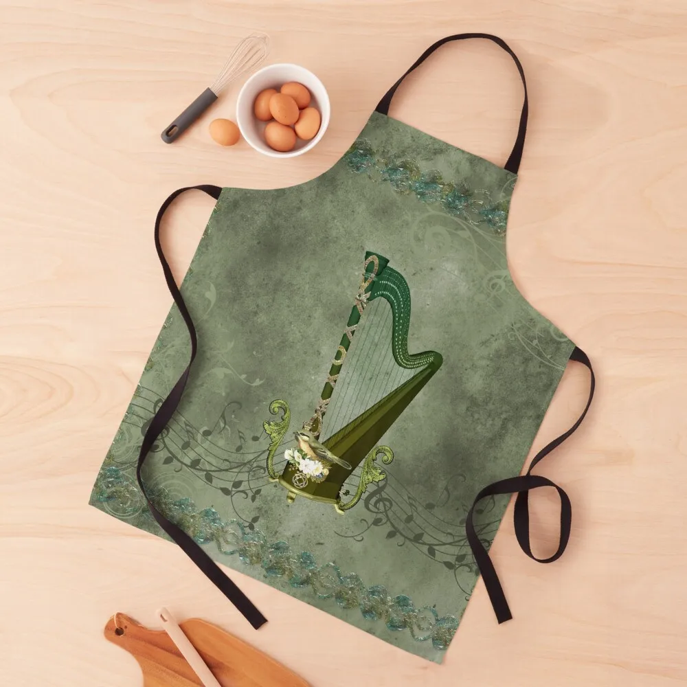 Celtic harp with celtic knot and flowers with bird Apron Women Kitchen'S Woman Kitchens kitchen and home New year's Apron
Celtic harp with celtic knot and flowers with bird Apron Women Kitchen'S Woman Kitchens kitchen and home New year's Apron