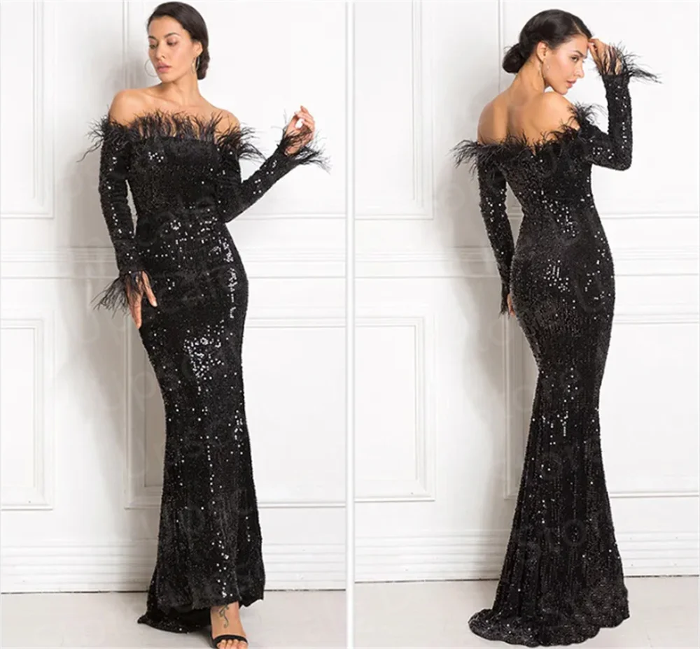 Classic Burgundy Long Sleeves Mother of the Bride Dresses Sexy feather off shoulder Plus Size Celebrity Red Vestidos De Fiesta
Classic Burgundy Long Sleeves Mother of the Bride Dresses Sexy feather off shoulder Plus Size Celebrity Red Vestidos De Fiesta