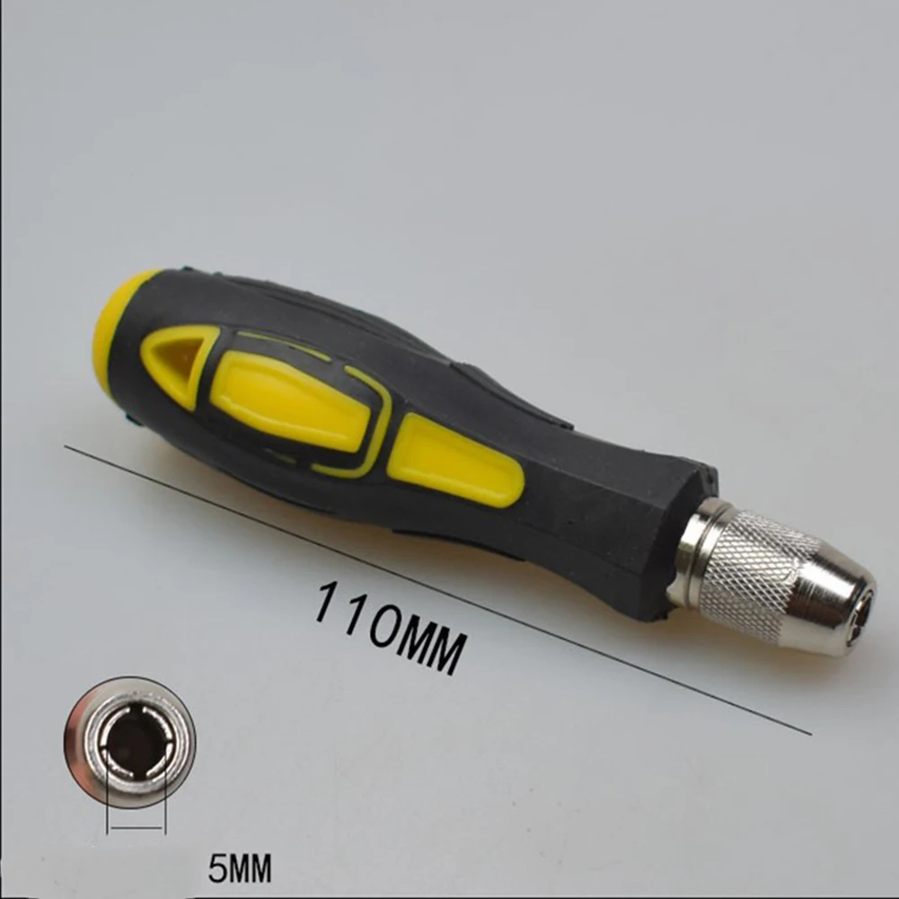 Convenient Installation Round Handle Screwdriver Handle with Selflocking Chuck Replacement for 802 Screwdriver Bit
Convenient Installation Round Handle Screwdriver Handle with Selflocking Chuck Replacement for 802 Screwdriver Bit