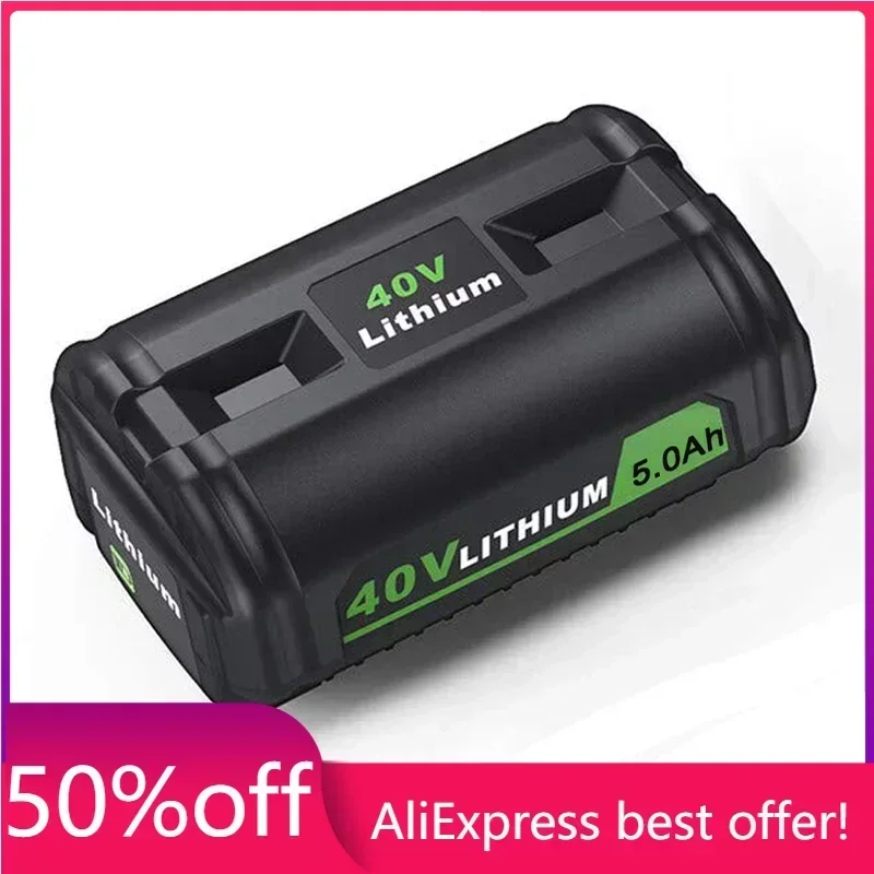 5.0Ah Replacement for Ryobi OP4050 40V Lithium Battery OP4050A OP4026 OP40601 OP4026A OP40401 Cordless Power Tools Batteries
5.0Ah Replacement for Ryobi OP4050 40V Lithium Battery OP4050A OP4026 OP40601 OP4026A OP40401 Cordless Power Tools Batteries