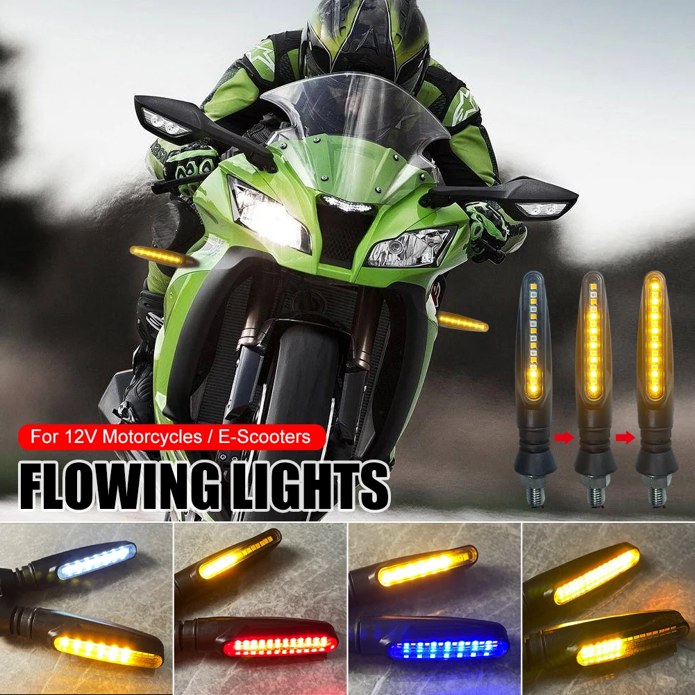 2Pcs 12V Motorcycle Turn Signal Universal DRL Flowing Water Turn Signal Daytime Running Light Indicator for Electric Scooter
2Pcs 12V Motorcycle Turn Signal Universal DRL Flowing Water Turn Signal Daytime Running Light Indicator for Electric Scooter