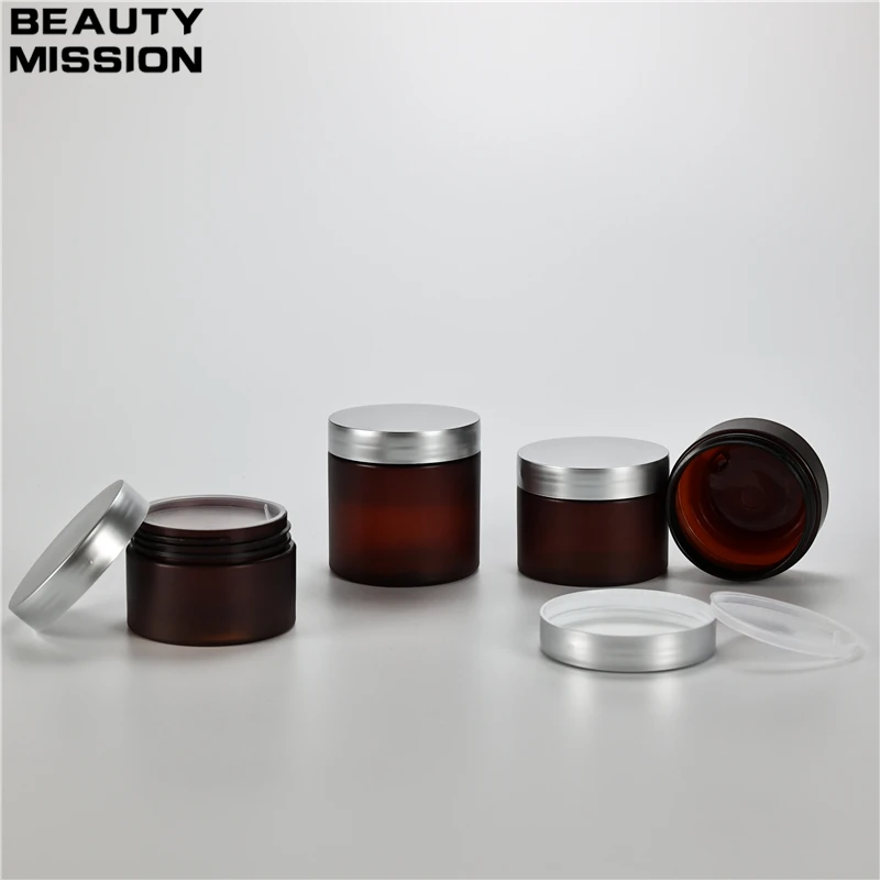 100g-200g x 20 Empty Cosmetic Frosted Amber Plastic Jar With Silver Plastic Screw Lid Facial Cream Pot Hair Wax Suncreen Jar Box
100g-200g x 20 Empty Cosmetic Frosted Amber Plastic Jar With Silver Plastic Screw Lid Facial Cream Pot Hair Wax Suncreen Jar Box