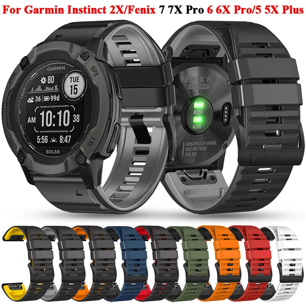 Ремешок силиконовый для наручных часов Garmin Instinct 2X 26 мм 22 мм, браслет для Garmin Fenix 7 7X 6 6X Pro 5X 5 Plus, Quickfit
Ремешок силиконовый для наручных часов Garmin Instinct 2X 26 мм 22 мм, браслет для Garmin Fenix 7 7X 6 6X Pro 5X 5 Plus, Quickfit