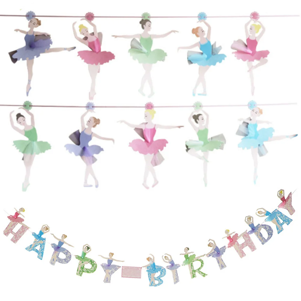 2 Sets Ballerina Happy Birthday Banner Girls Birthday Party Banner Party Supplies
2 Sets Ballerina Happy Birthday Banner Girls Birthday Party Banner Party Supplies
