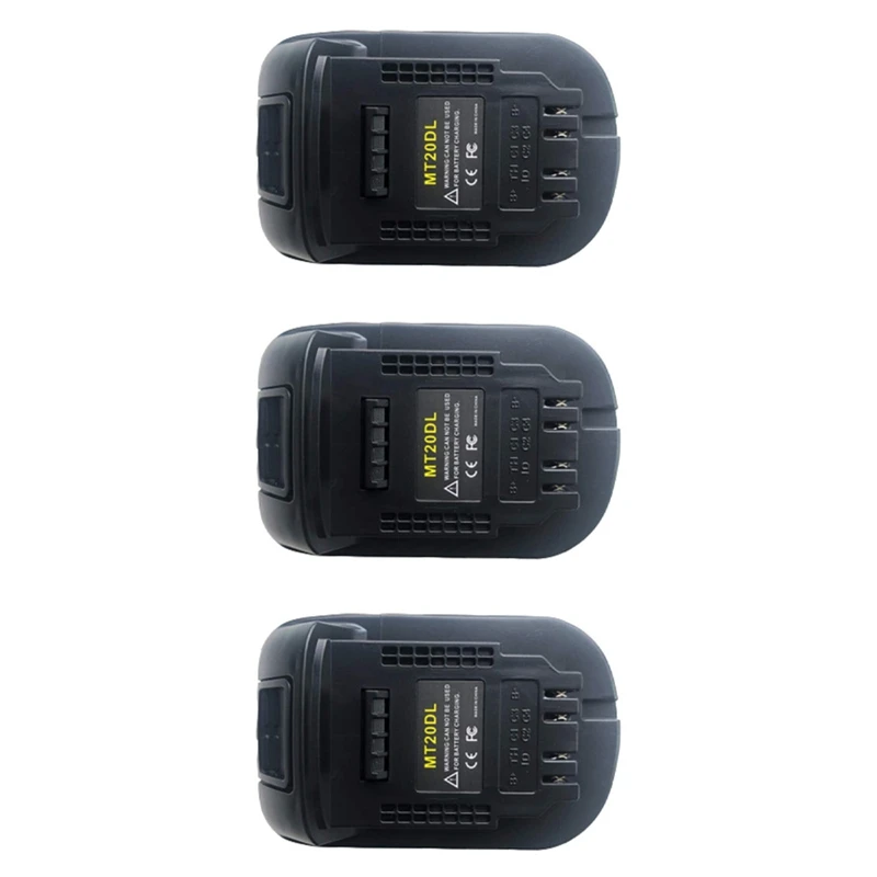 3X Mt20dl Battery Adapter For Makita 18V Bl1830 Bl1860 Bl1815 Li-Ion Battery For Dewalt 18V 20V Dcb200 Li-Ion Battery
3X Mt20dl Battery Adapter For Makita 18V Bl1830 Bl1860 Bl1815 Li-Ion Battery For Dewalt 18V 20V Dcb200 Li-Ion Battery
